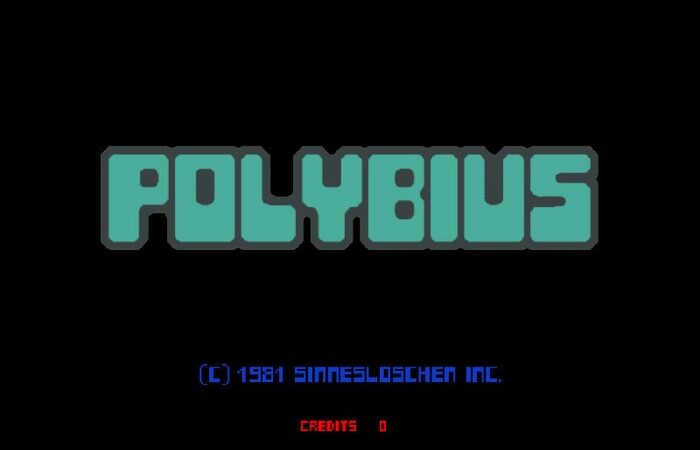 Alleged Polybius title screen