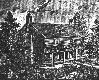 Illustration of the Bell family cabin