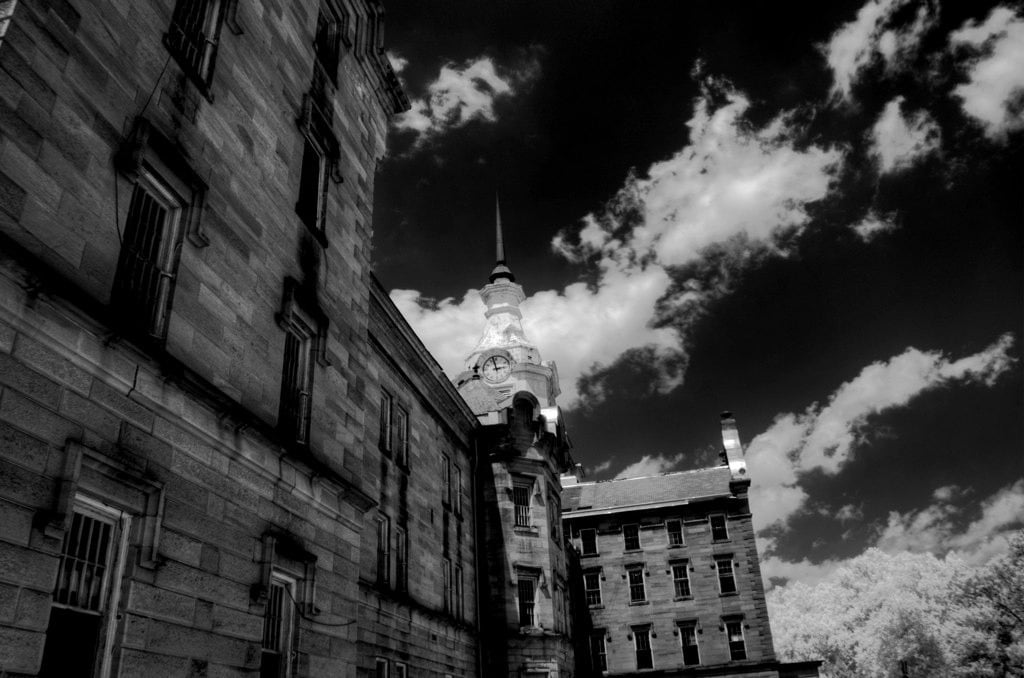 The exterior of the Weston State Hospital