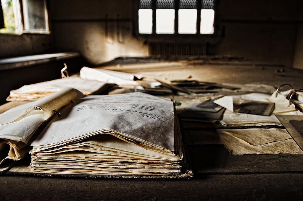 A pile of abandoned books