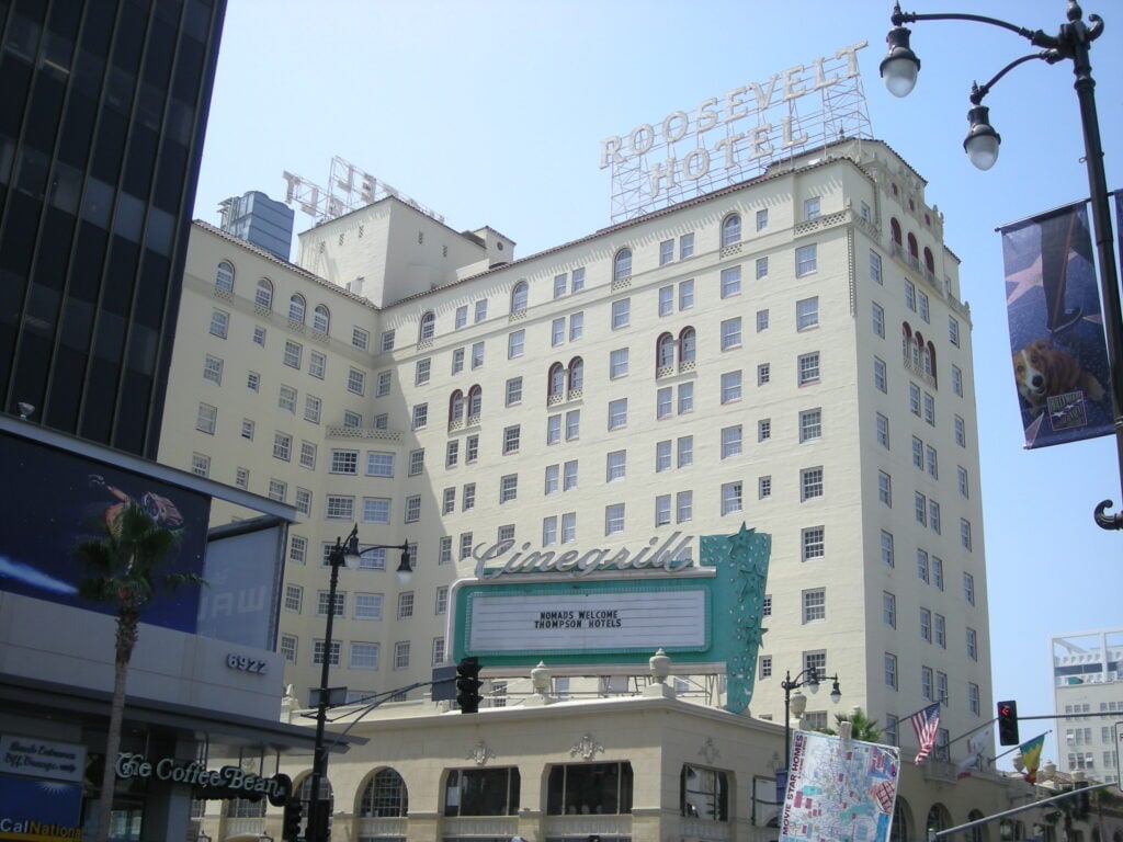 The Roosevelt Hotel in Los Angeled