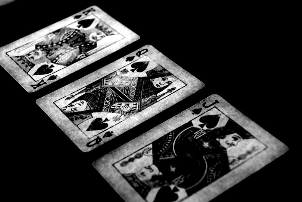 the royal cards in the suit of Spades