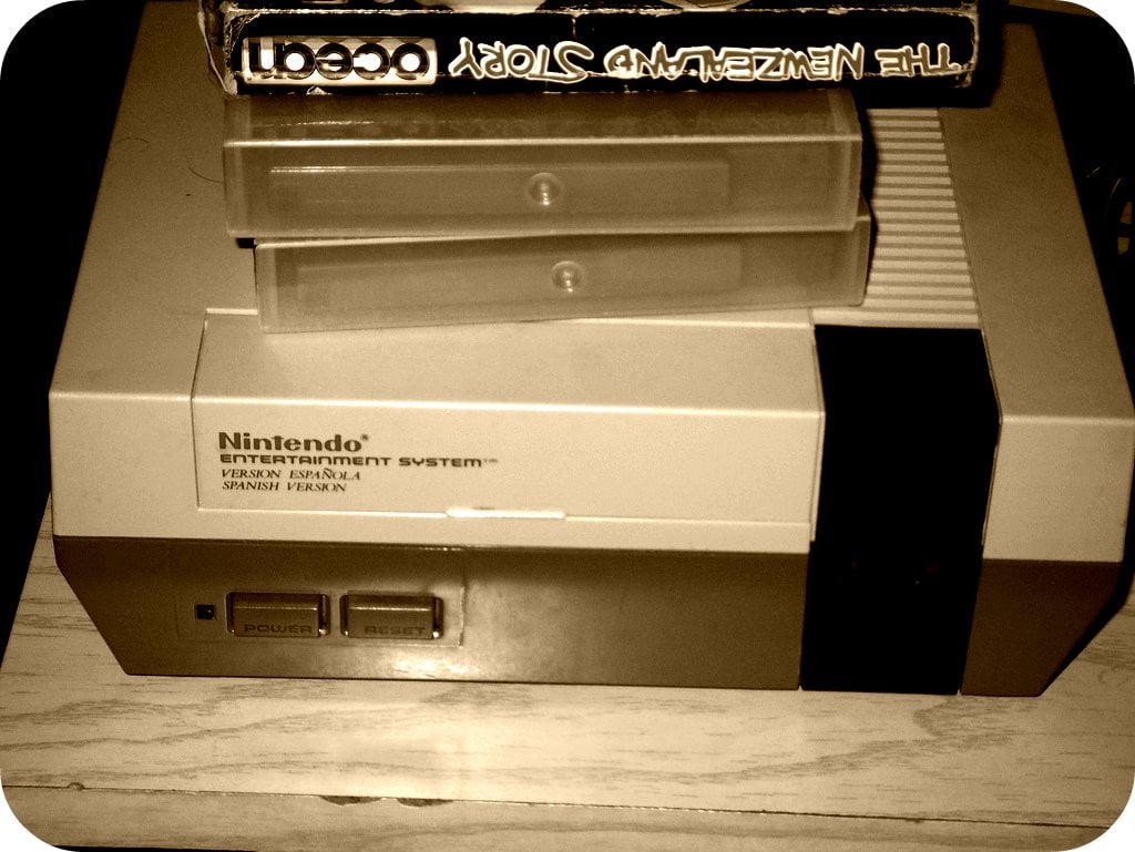 An NES console