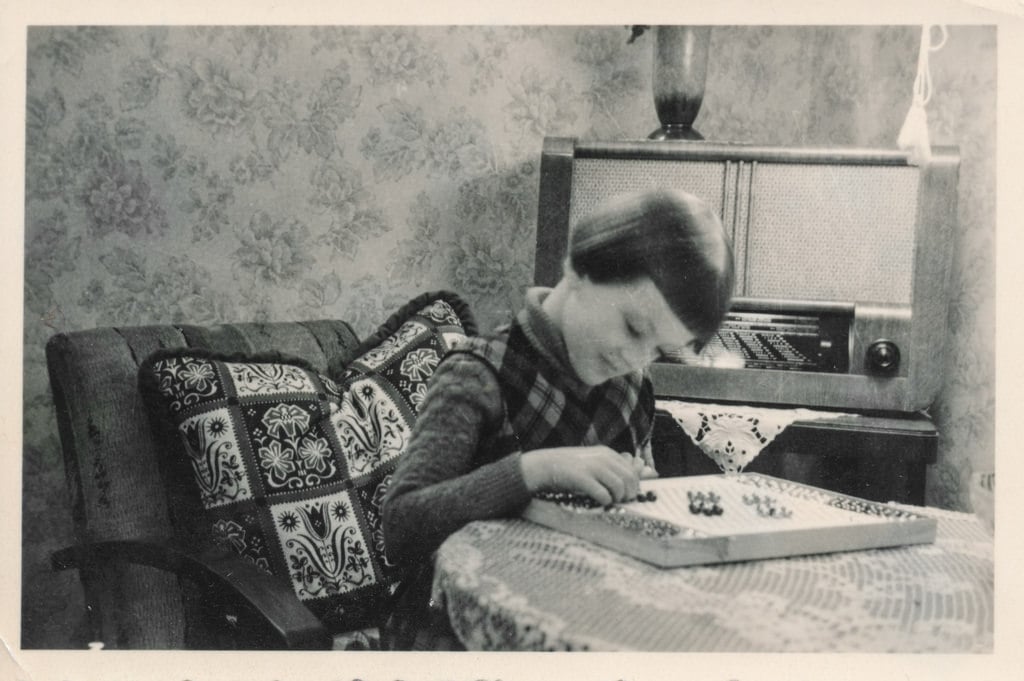 A child playing a board game