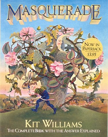 The cover of the armchair treasure hunt book Masquerade