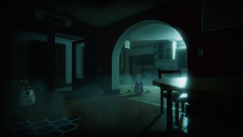 Tattletail and Mama Tattletail in a dark house