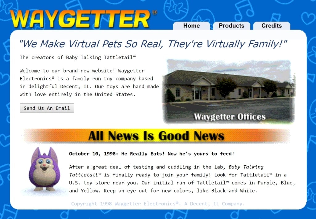 A screenshot from Waygetter's website