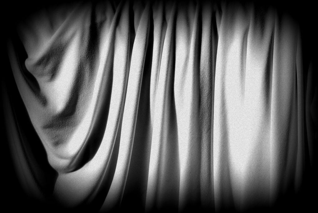 A draping white cloth