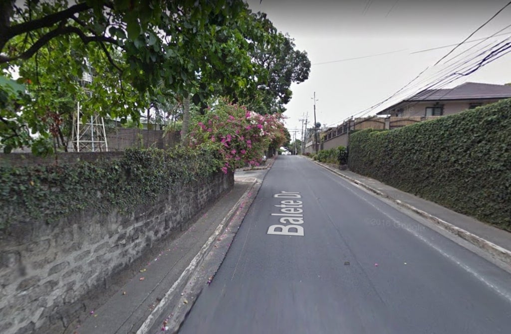 A view of Balete Drive via Google Street View