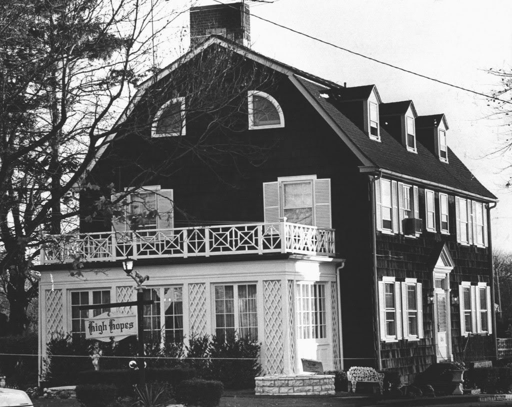 The Amityville Horror house in 1973