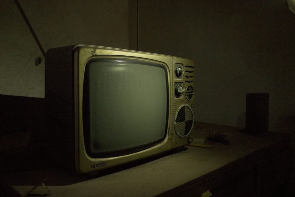 An old television