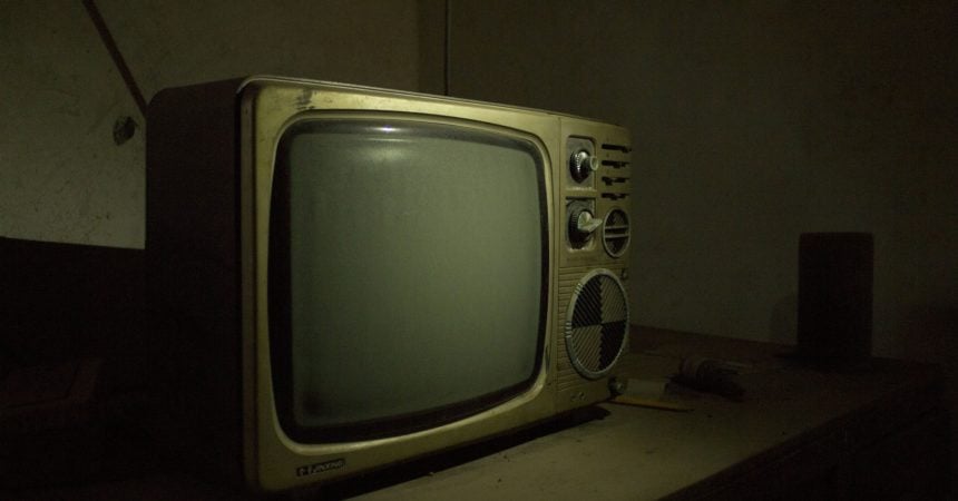 An old television