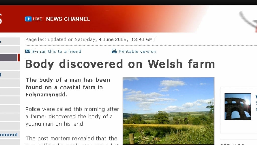 A screenshot of an alleged news story associated with "Internet Story" (it's not real)