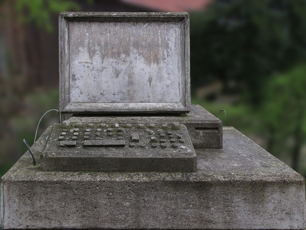 A computer made of stone