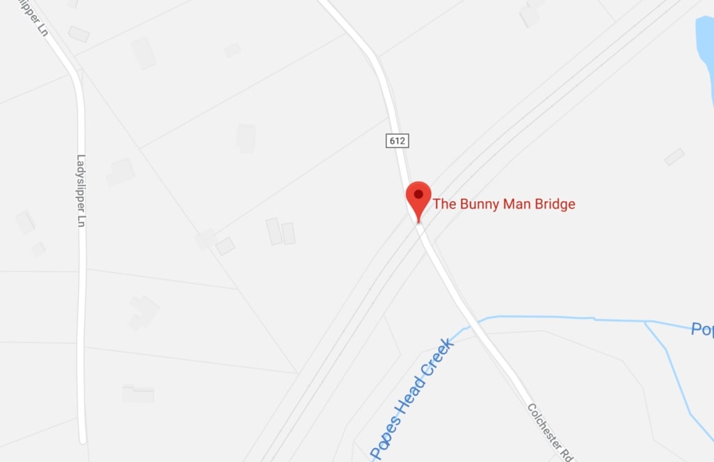 Bunny Man Bridge on Google Maps