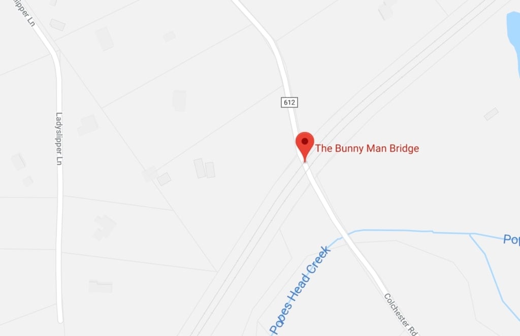 Bunny Man Bridge on Google Maps