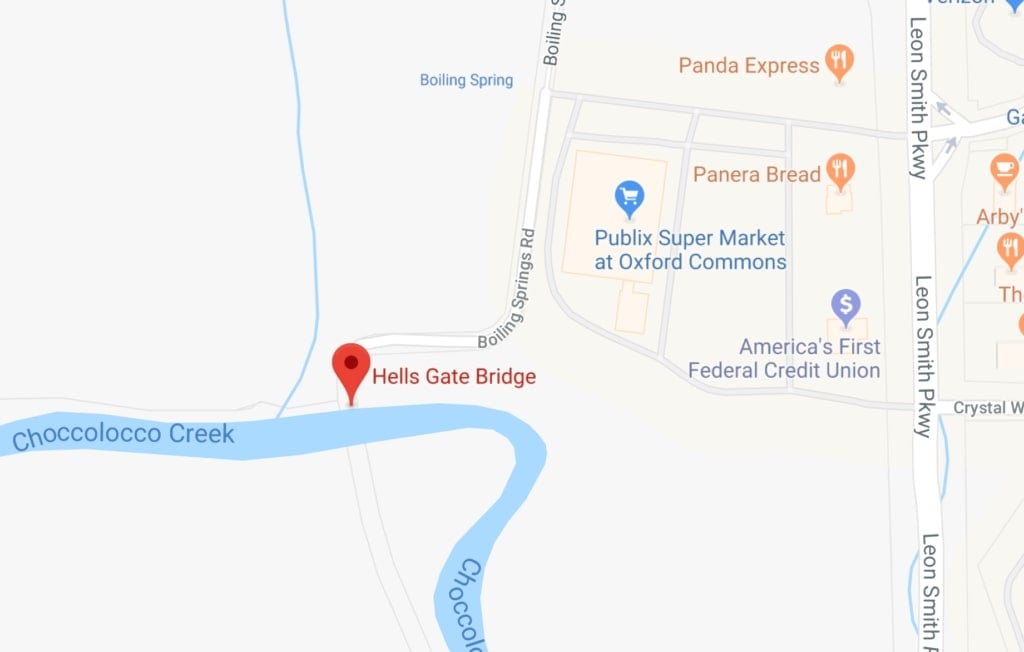 Hell's Gate Bridge on Google Maps
