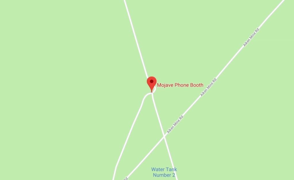 The Mojave Phone Booth on Google Maps