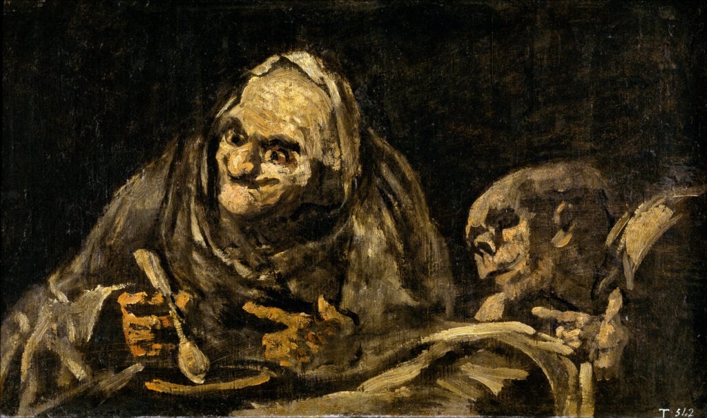 Goya's Two Old Ones Eating Soup