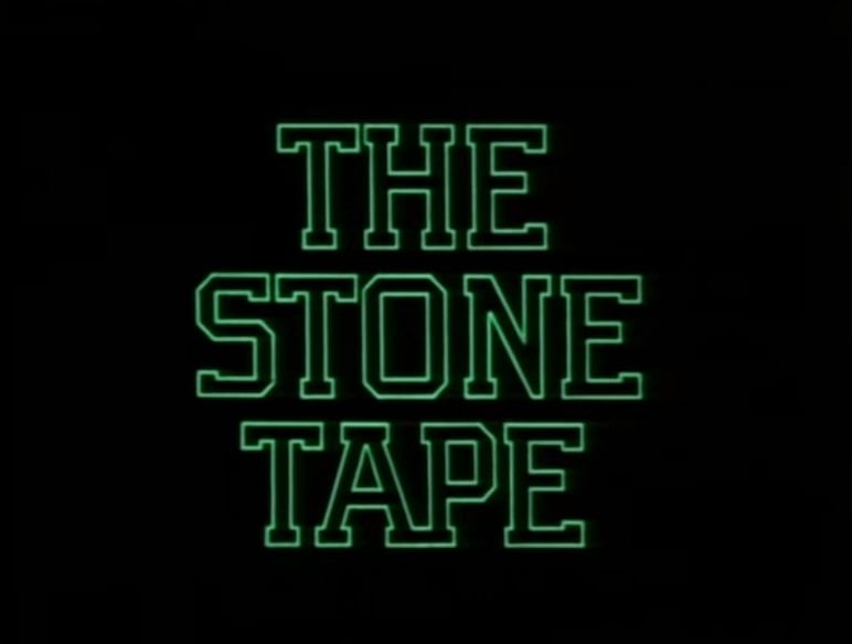 The title card of the TV movie The Stone Tape