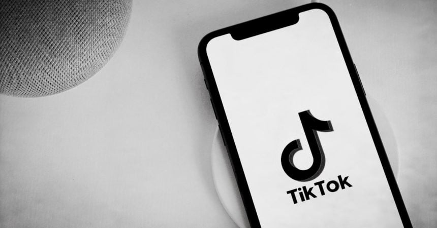 A smart phone displaying the TikTok logo