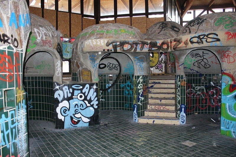 The ruins of Blub water park