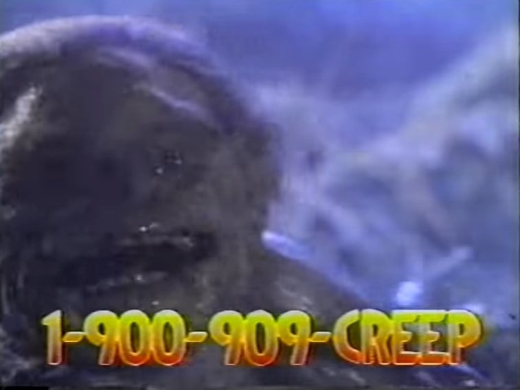 A screenshot from the CREEP phone commercial