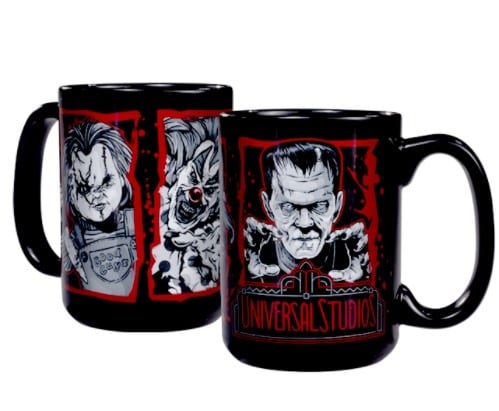 A Halloween Horror Nights souvenir mug