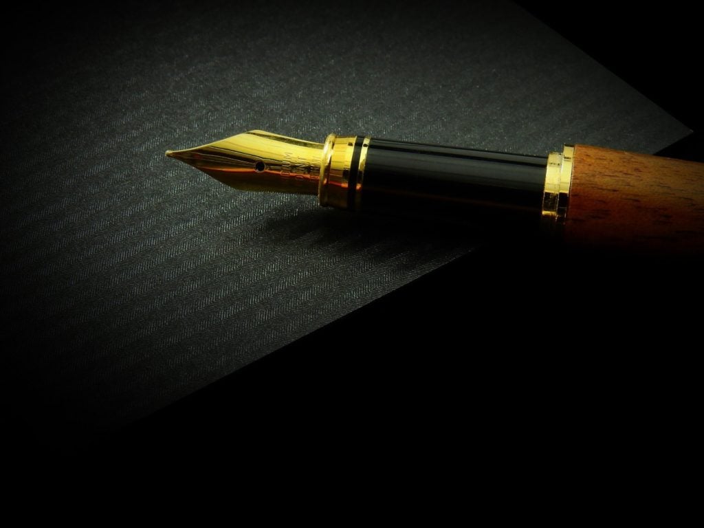 A fountain pen