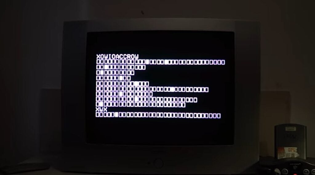 Encoded Crow 64 boot screen