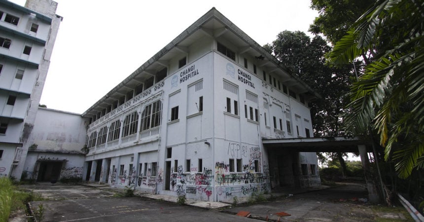 The exterior of Old Changi Hospital in Singapore
