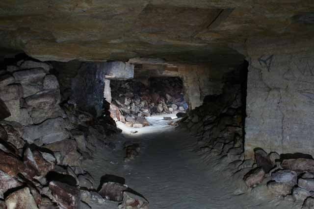 The interior of the Odessa catacombs