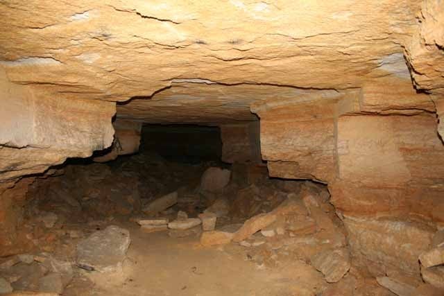 The interior of the Odessa catacombs