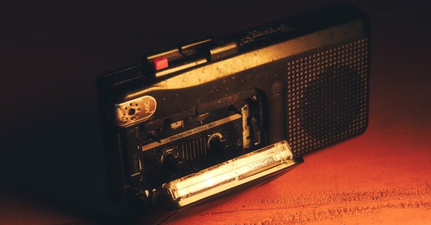 An old tape recorder