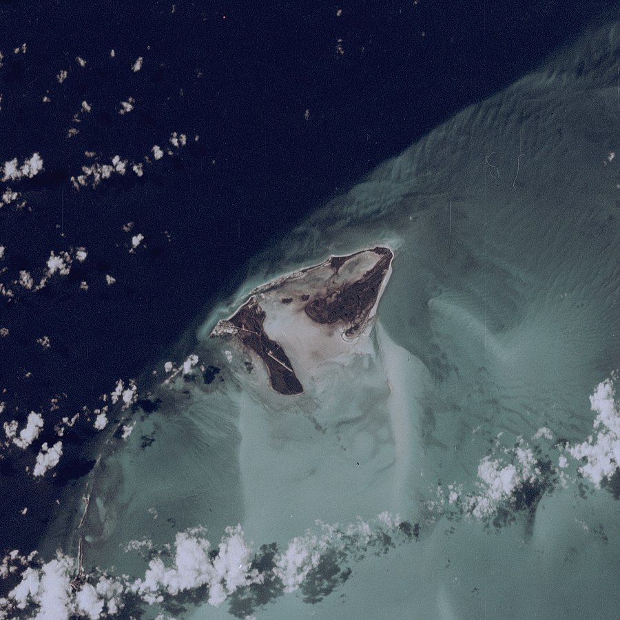 Satellite imagery of the Bimini Islands in 1984
