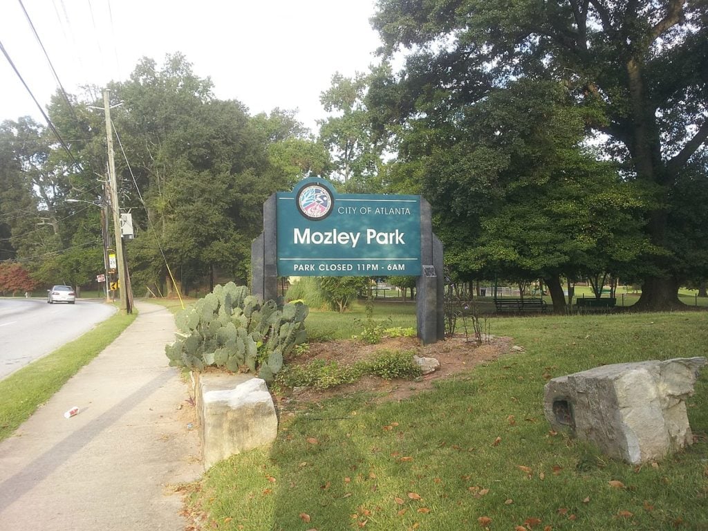 Sign for the Mozley Park Historic District