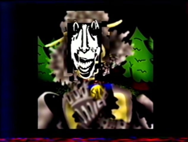 Rosemary Walten's face superimposed over Sha the sheep animatronic in the third episode of The Walten Files