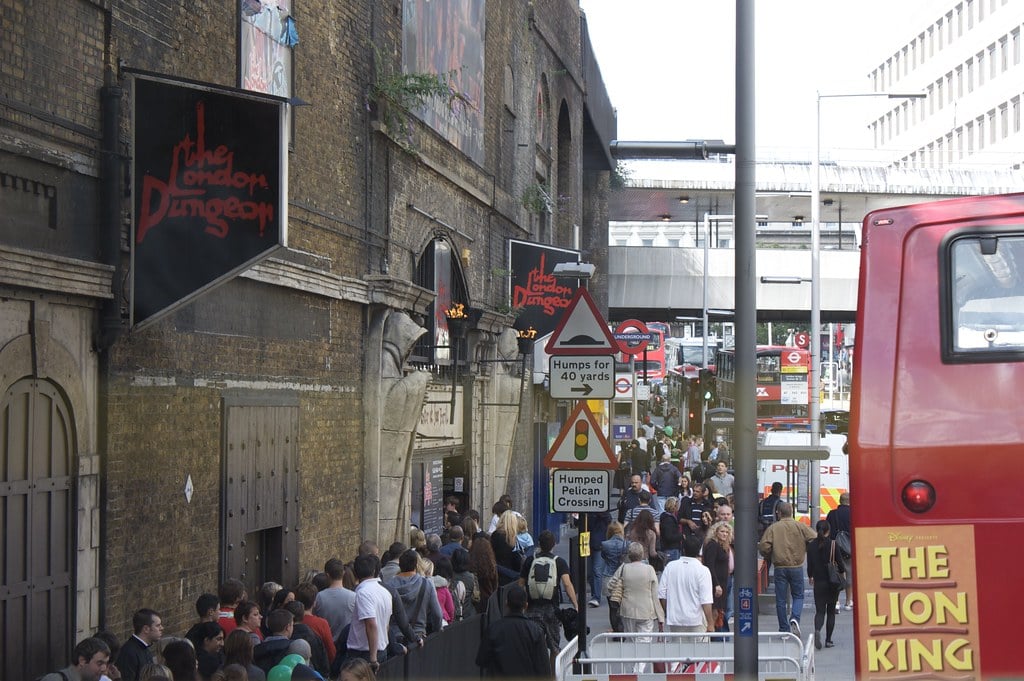 The exterior of the London Dungeon