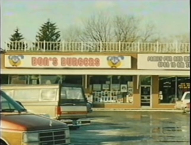 The exterior of the Bon's Burgers restaurant