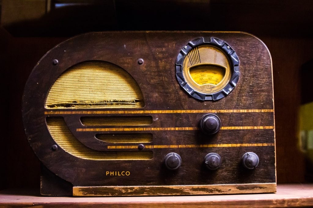 An old vintage radio