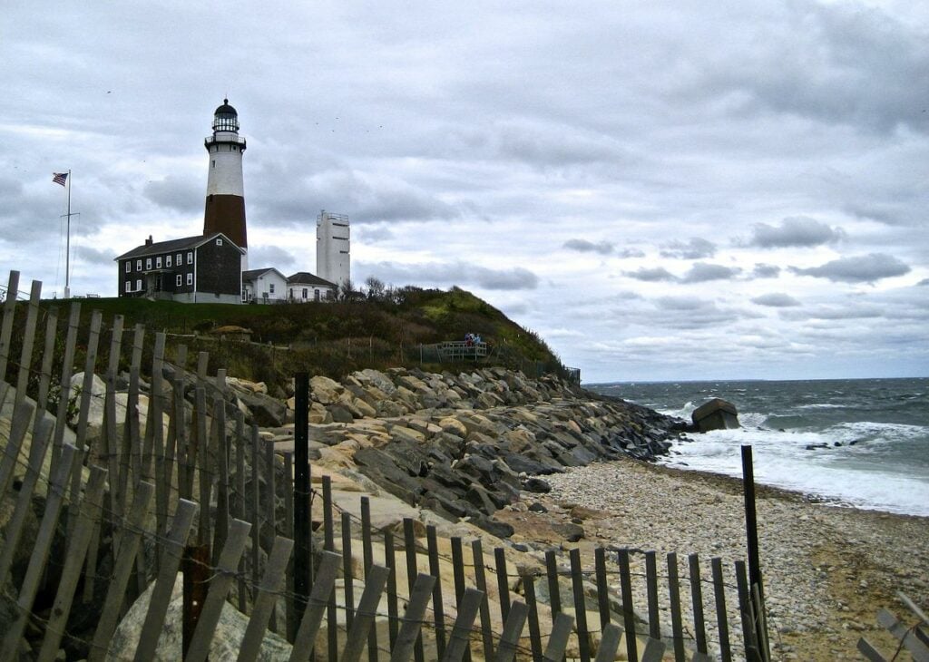 A lighthouse in Montauk, Long Island