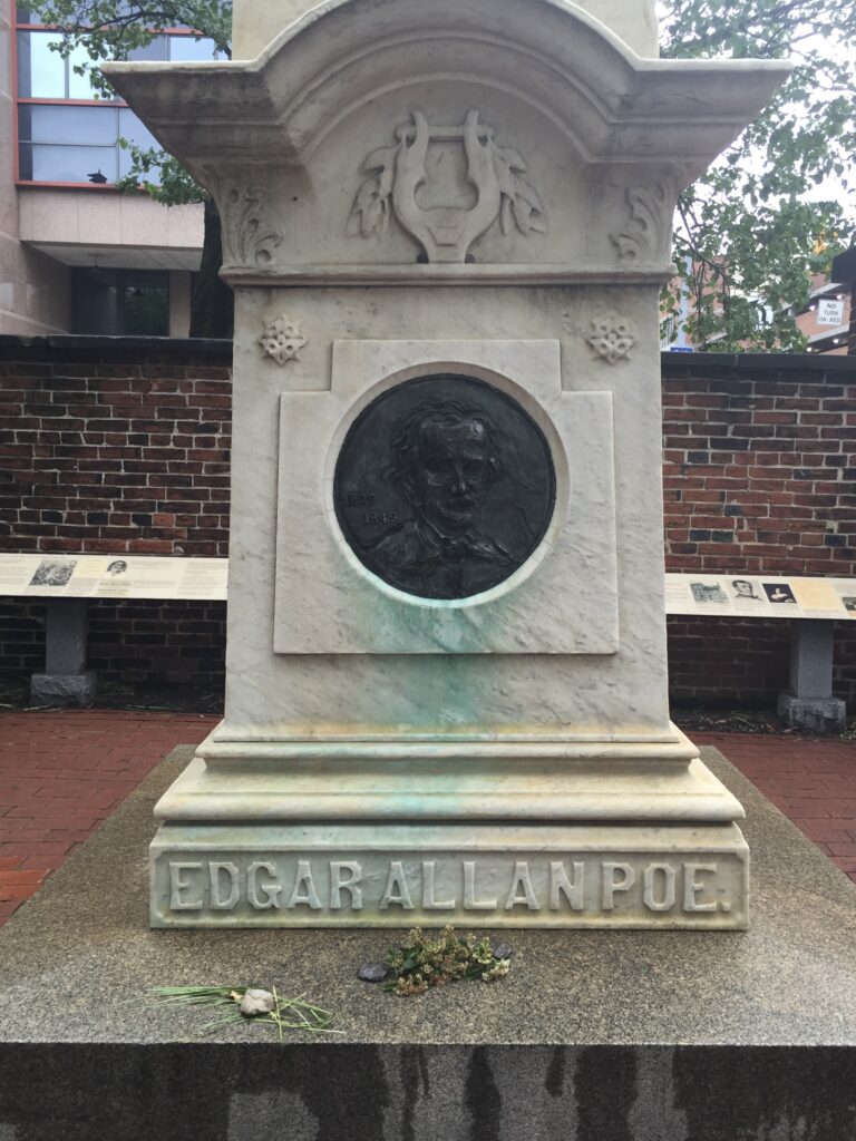 The Edgar Allan Poe memorial in Baltimore