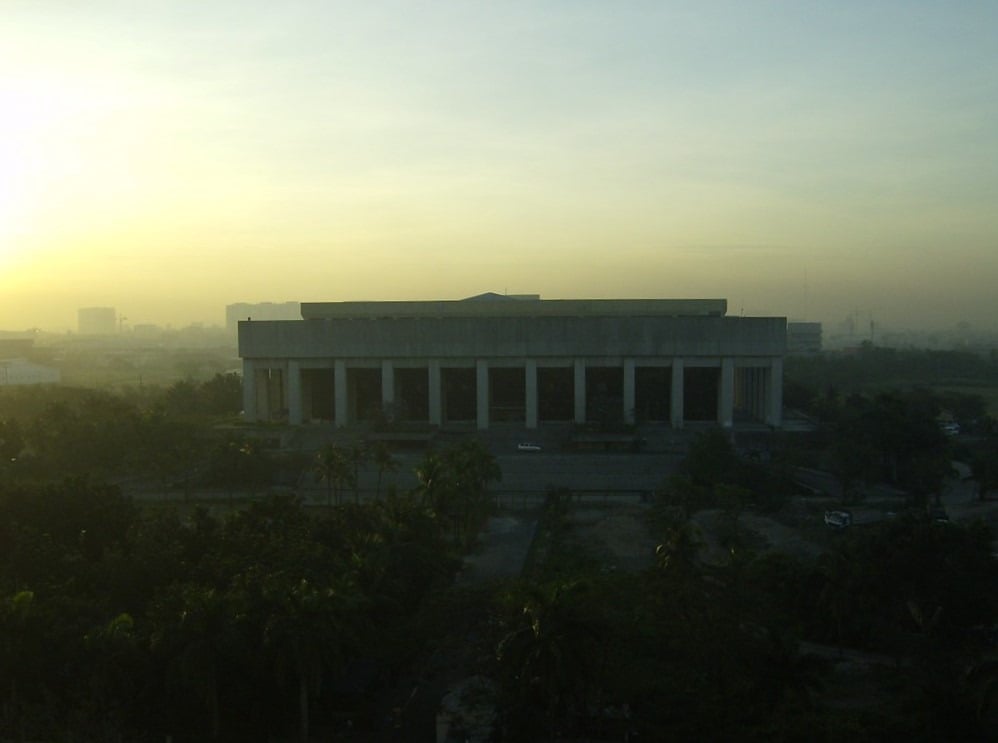 The Manila Film Center, viewed from afar