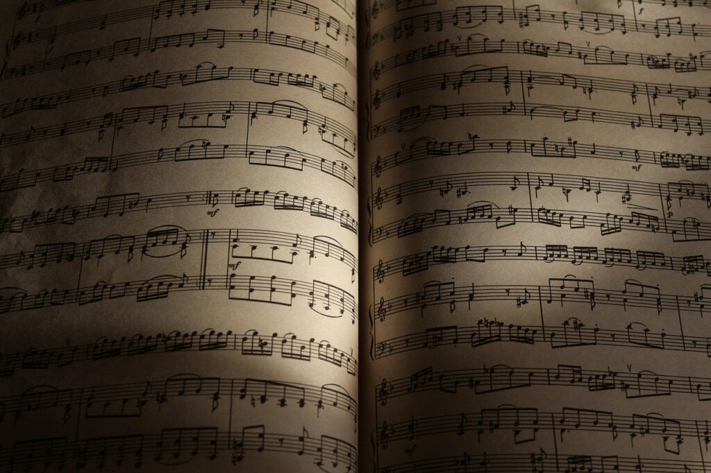 Old sheet music