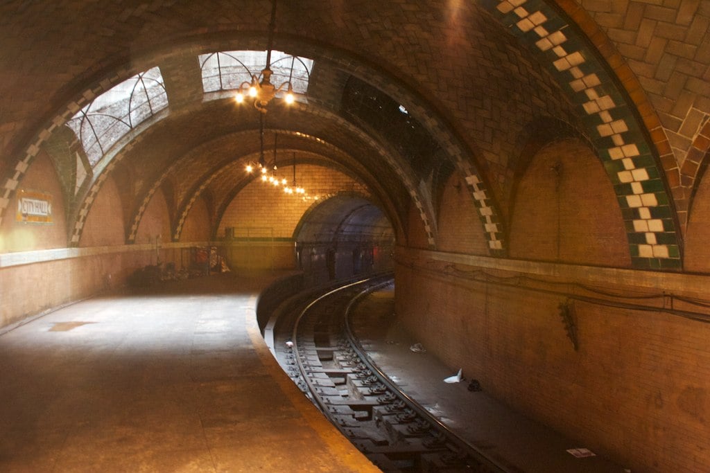 the abandoned City Hall subway station in New York