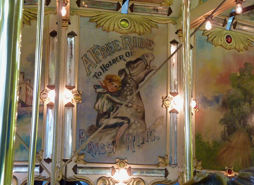 brass ring art from Trimper's Carousel