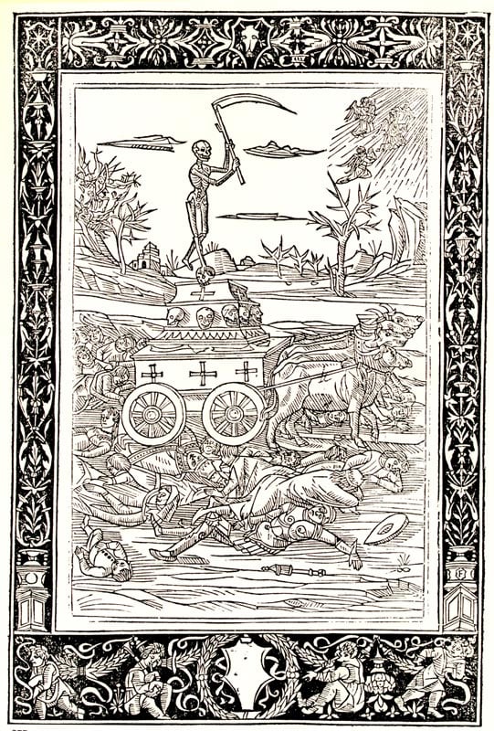illustration of the black death