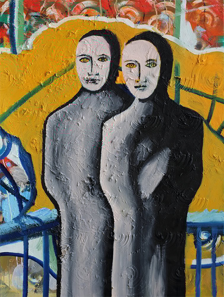 Sebastian Bieniek's painting Doppelganger no. 1